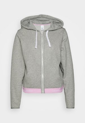 HOODIE FULL ZIP - Pyjama top - grey heather/pale orchid