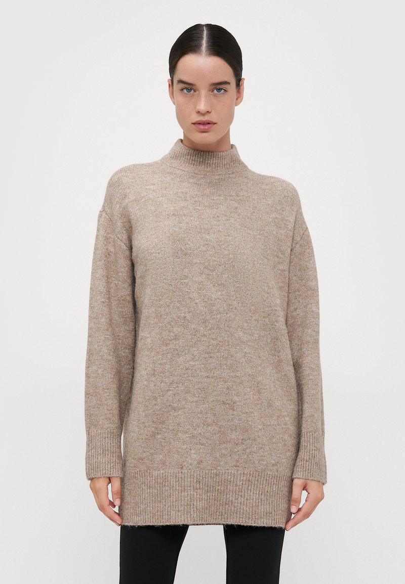 Vero Moda Tall VMIRIS HIGHNECK - Maglione - silver mink melange