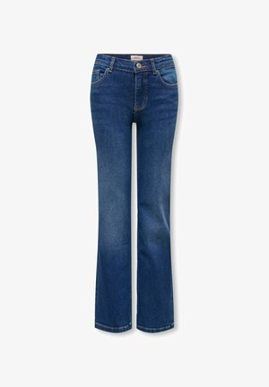 ONLY GIRLS, WIDE-FIT JEANS KOGJUICY WIDE LEG FIT JEANS - Široké nohavice - dark blue denim