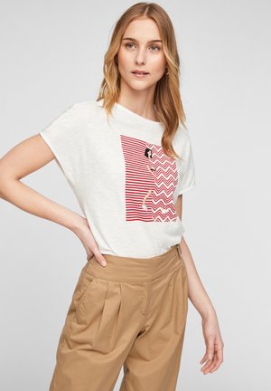 Print T-shirt - cream
