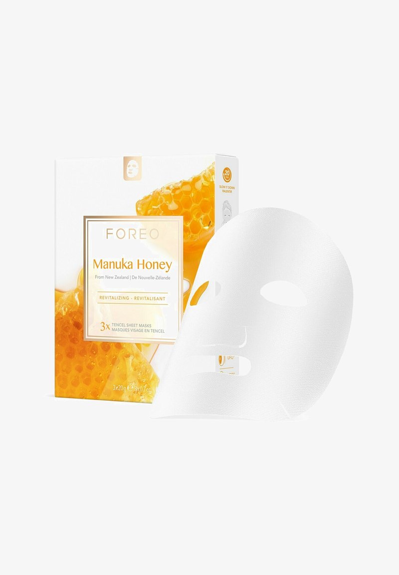 Foreo - FARM TO FACE COLLECTION SHEET MASKS MANUKA HONEY 3PCS - Sheet-maske - transparent, Forstør