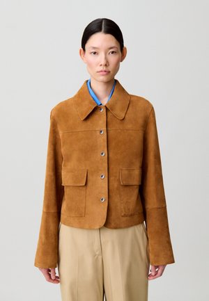 Chaqueta de cuero - camel