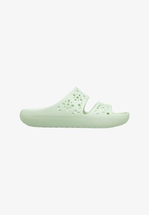 Crocs, CLASSIC FLORAL CUT OUT SANDAL JDT UNISEX - Ciabattine - jade tint