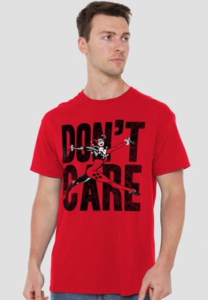 Warner Brothers, JLA DONÃ¢Â‚¬Â„¢T CARE - T-Shirt print - red