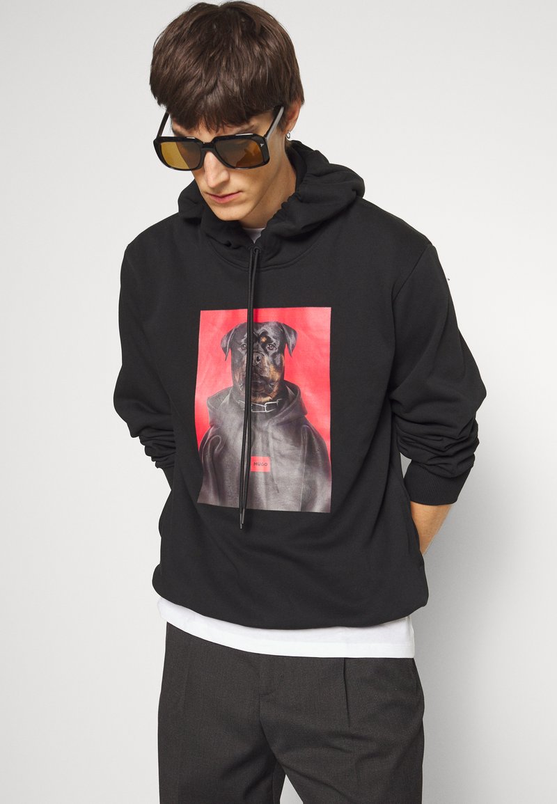 HUGO DOODIE - Sweatshirt - black - Zalando.co.uk