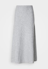 SKIRT INA - Maxirock - grey melange