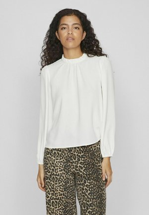VILA MIT LANGEN ÄRMELN - Blouse - cloud dancer