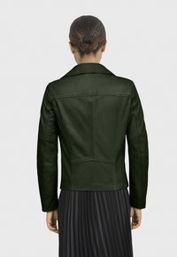 Oakwood CLIPS - Kožená bunda - dark green