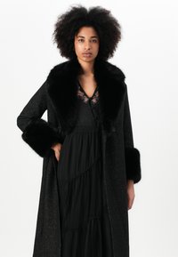 TWINSET OVERCOAT - Cappotto classico - sale pepe nero/silver coloured