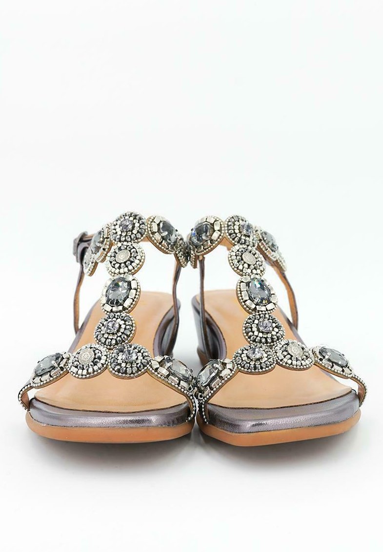 Alma en Pena PANAY - Sandalias de cuña - silver/plateado - Zalando.es