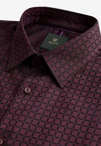 Unselected, burgundy red jacquard