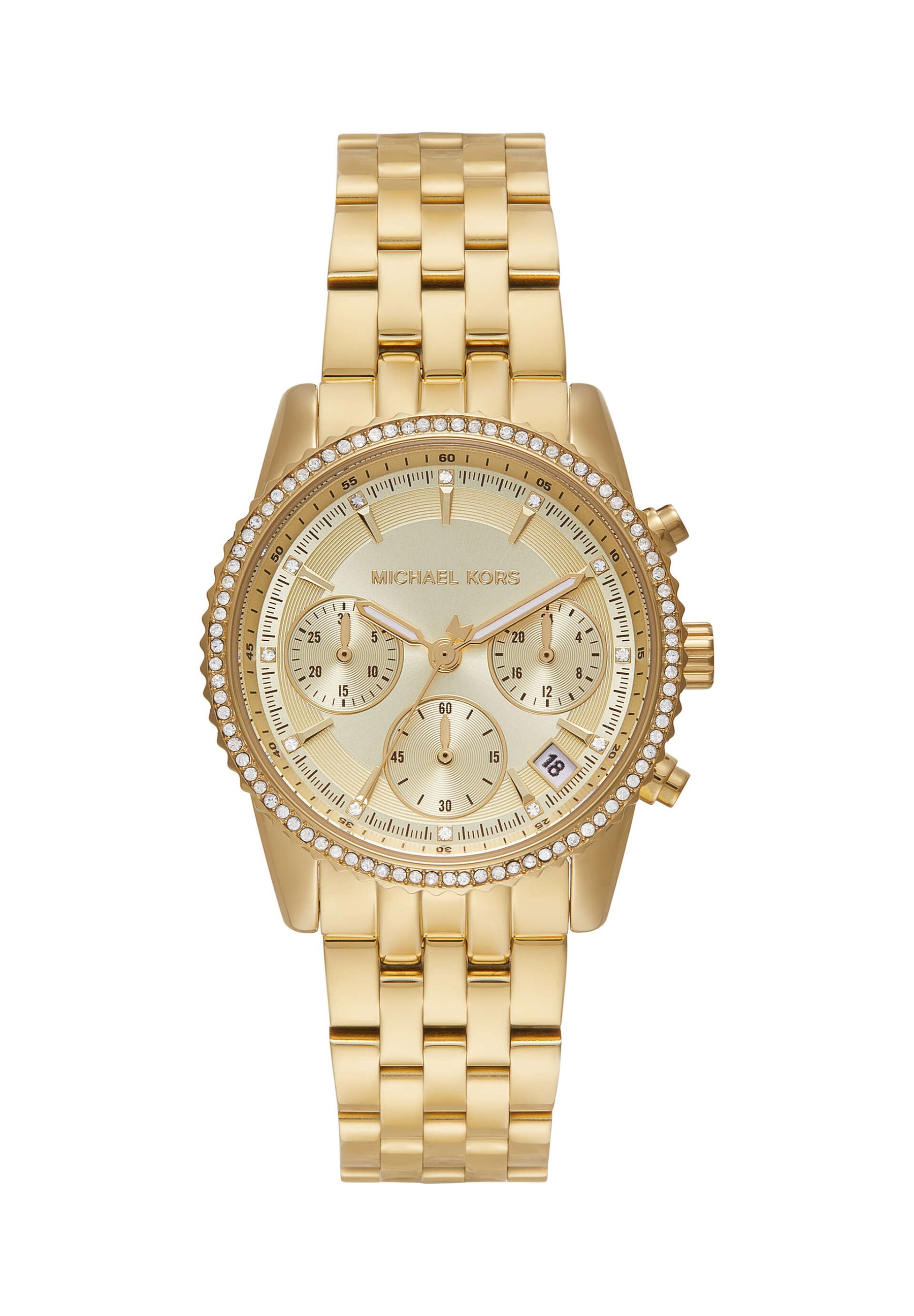 Michael Kors BRYNN - Chronograph watch - rose gold-coloured - Zalando