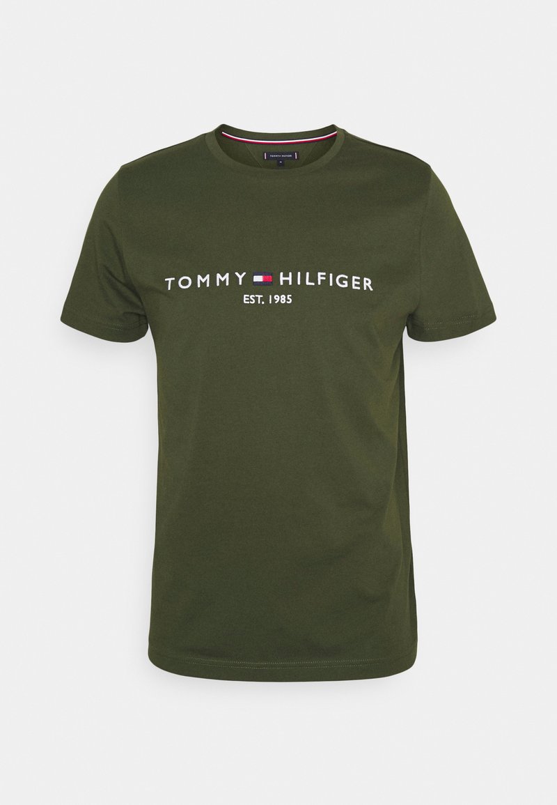 Tommy Hilfiger TOMMY LOGO TEE - T-shirt estampada - olivewood
