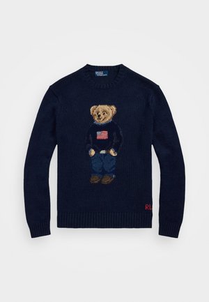 POLO BEAR COTTON LINEN SWEATER UNISEX - Pullover - bear navy