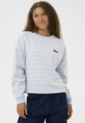 Ikdienas džemperis - kentucky blue oatmeal stripe