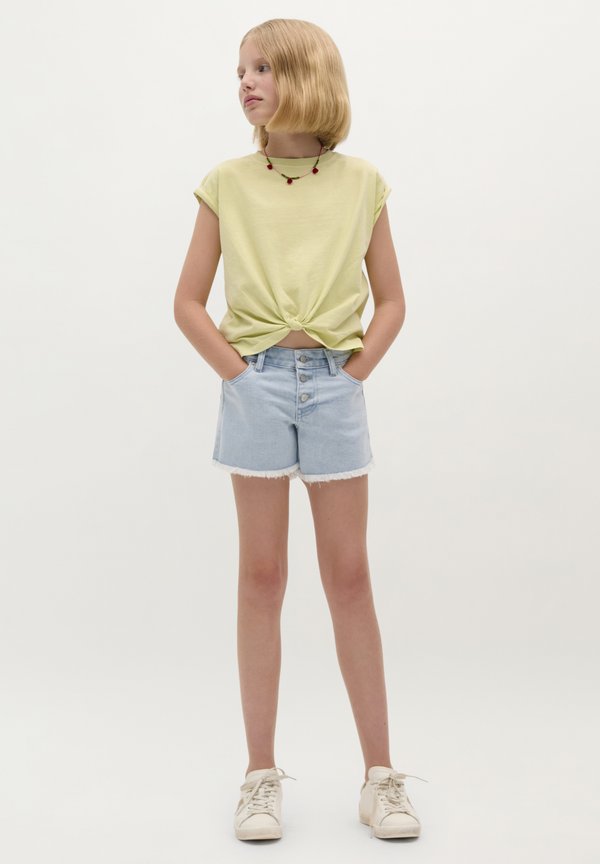 KNOT STAR SKULL - Top - lime