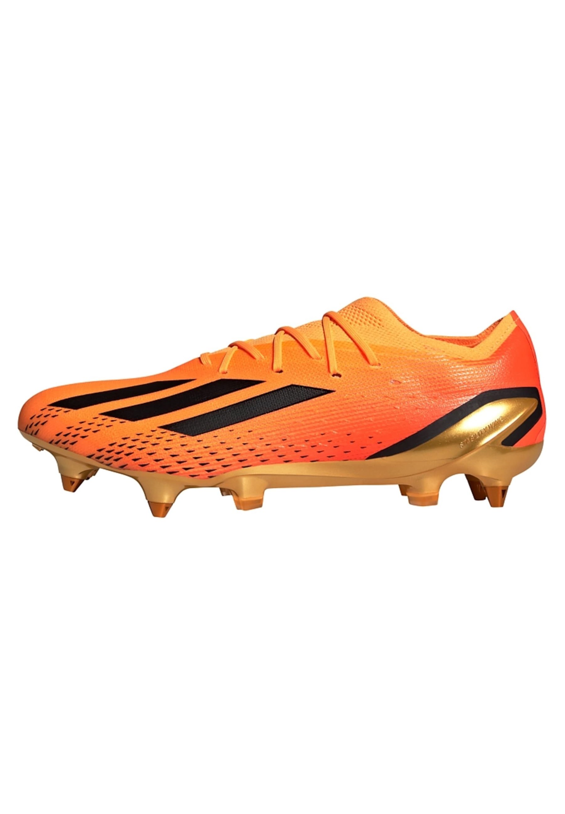 Performance X SPEEDPORTAL 1 SOFT GROUND - Moulded stud football boots - solar gold/core black/team solar orange/gold-coloured - Zalando.co.uk