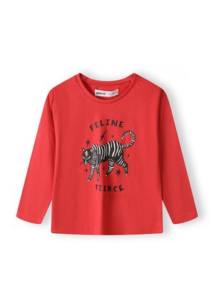 LONG SLEEVE WITH PRINT - Print T-shirt - red