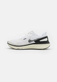Nike Performance AIR ZOOM STRUCTURE 25 - Pantofi de alergare pe asfalt - white/black/sail/coconut milk/team red/metallic silver