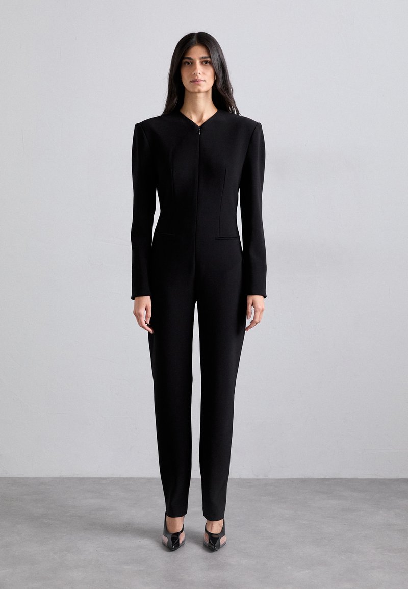 Norma Kamali - SHOULDER PAD V NECK  - Tuta jumpsuit - black, Ingrandire