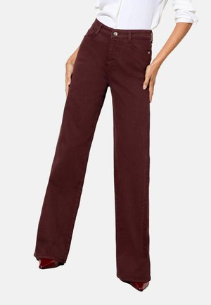 Jeans a zampa - burgundy red
