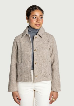 SHORT TWEED  - Giacca da mezza stagione - beige