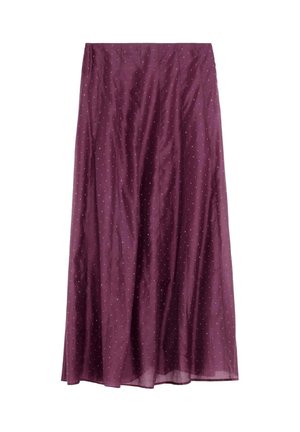 Scalpers, SCALPERS DIAMOND SKIRT - Falda larga - burgundy