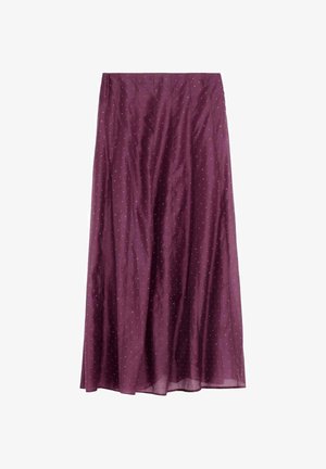 Scalpers, SCALPERS DIAMOND SKIRT - Falda larga - burgundy