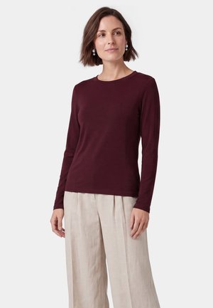usha, T-shirt à manches longues - wine red