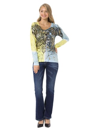 Langarmshirt - yellowblue