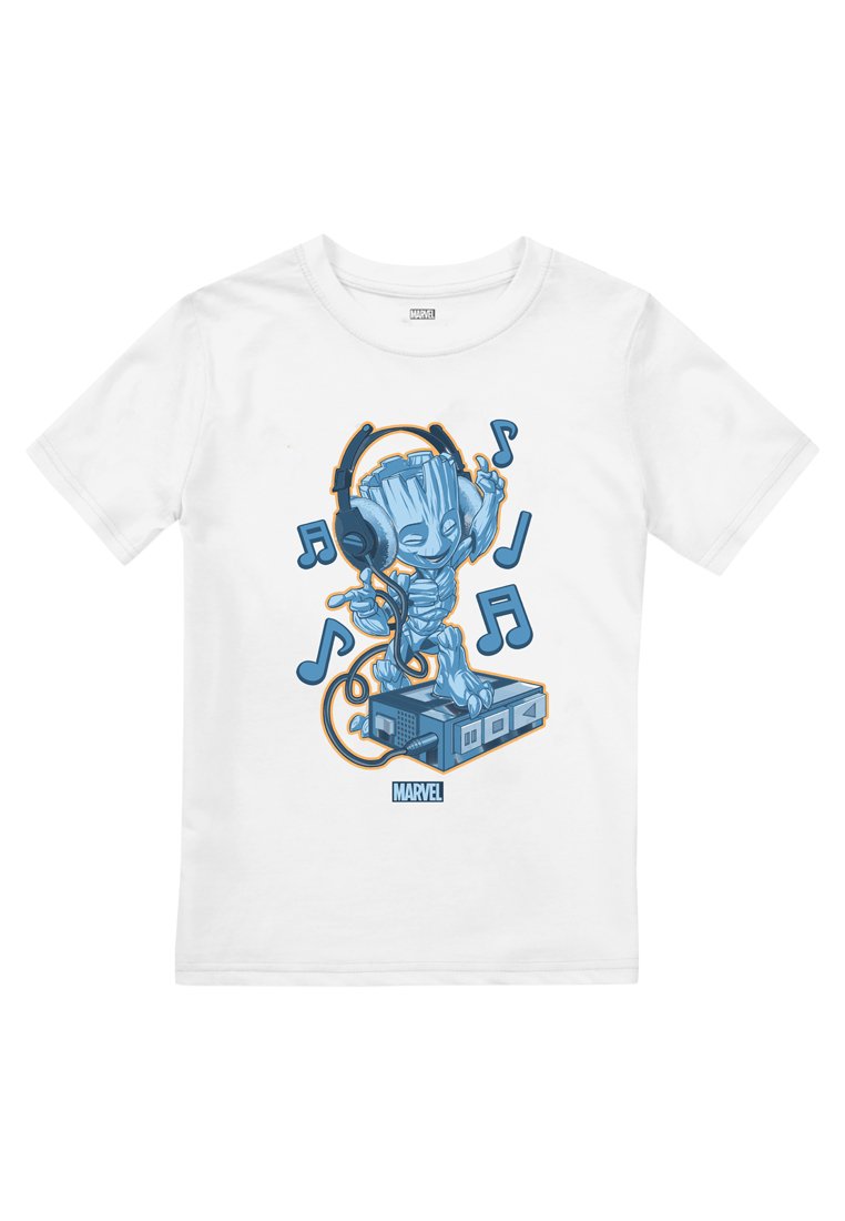 Marvel T-shirt con stampa bianco