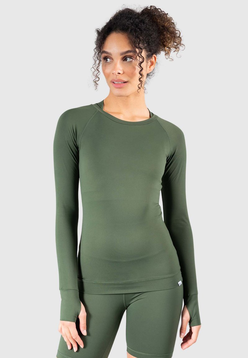 Smilodox LONGSLEEVE LORIE - Langærmet T-shirt - olive