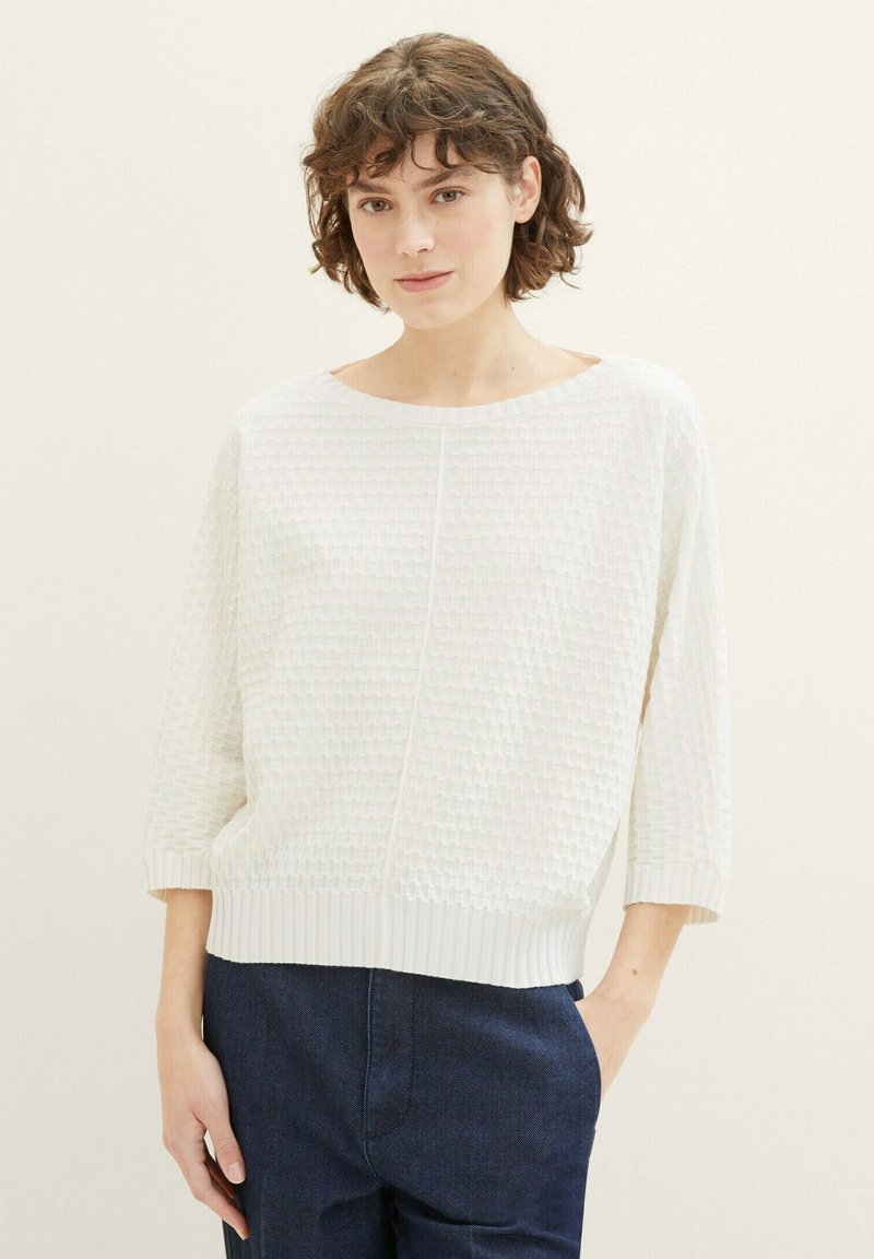 TOM TAILOR - Pullover - whisper white, Agrandir