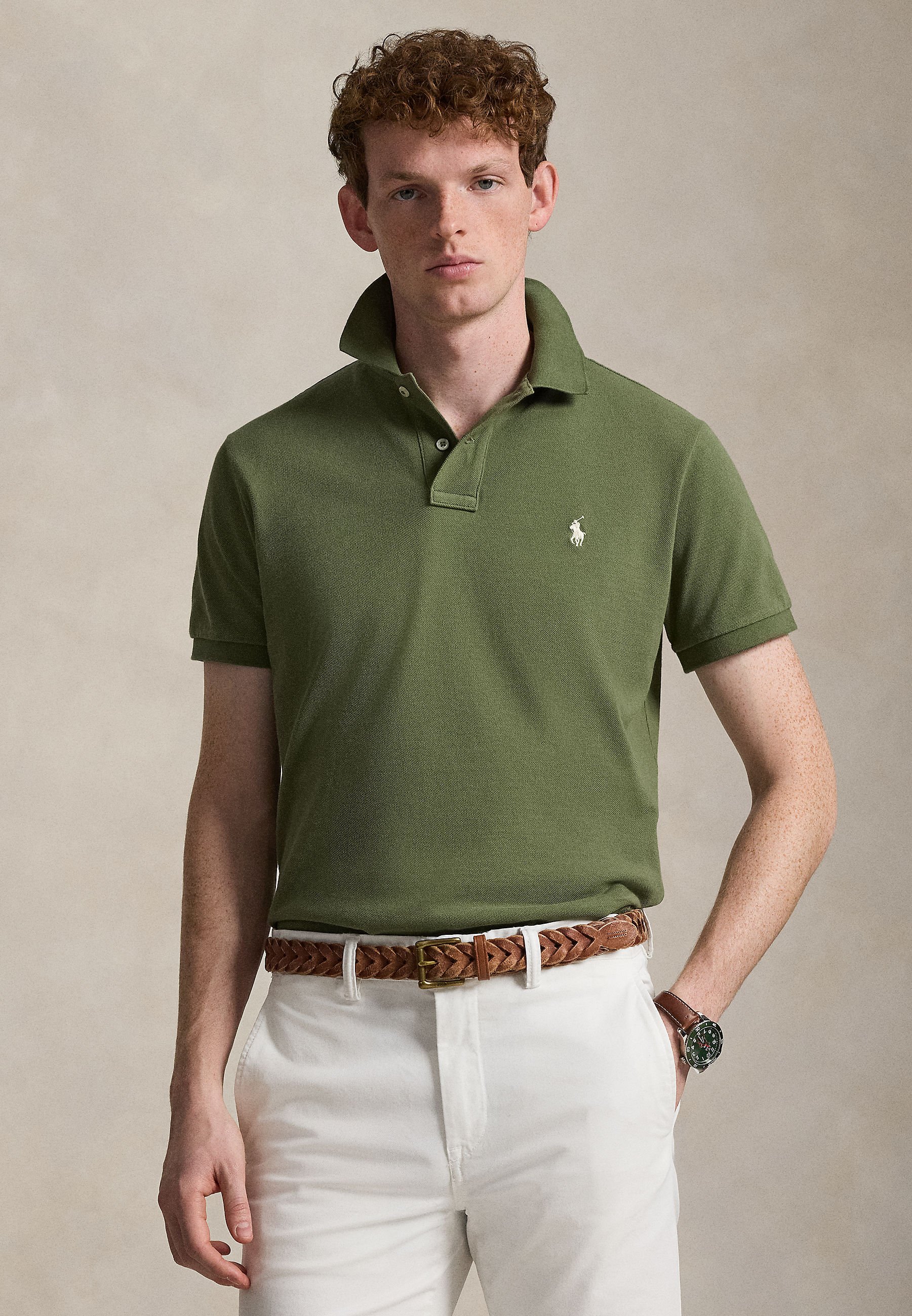 Polo Ralph Lauren THE ICONIC MESH POLO SHIRT - Polo shirt - olive
