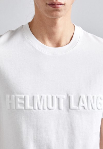 Helmut Lang EMBOSSED TEE ROUNDED - T-shirt basic - optic white