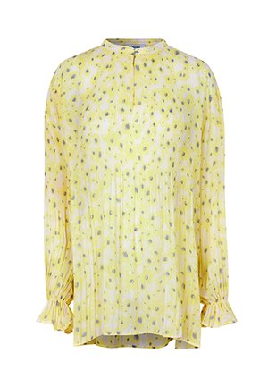 Modström CRUZ PRINT SHIRT - Tunika - aqua yellow