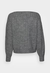 Zign Stickad tröja - mottled grey