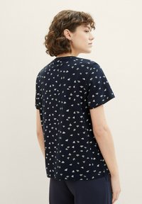TOM TAILOR T-shirt imprimé - navy minimal print