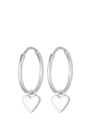 Elli HOOPS HEART - Auskarai - silver-coloured