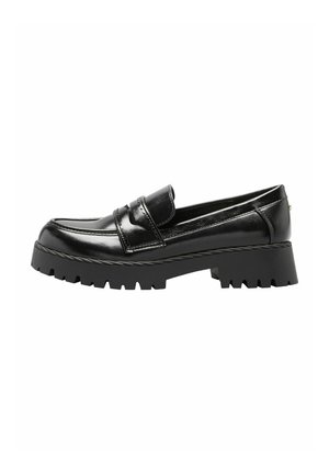 Lipsy, WIDE FIT - CHUNKY WORKWEAR LOAFER - Našuchovačky - black faux leather