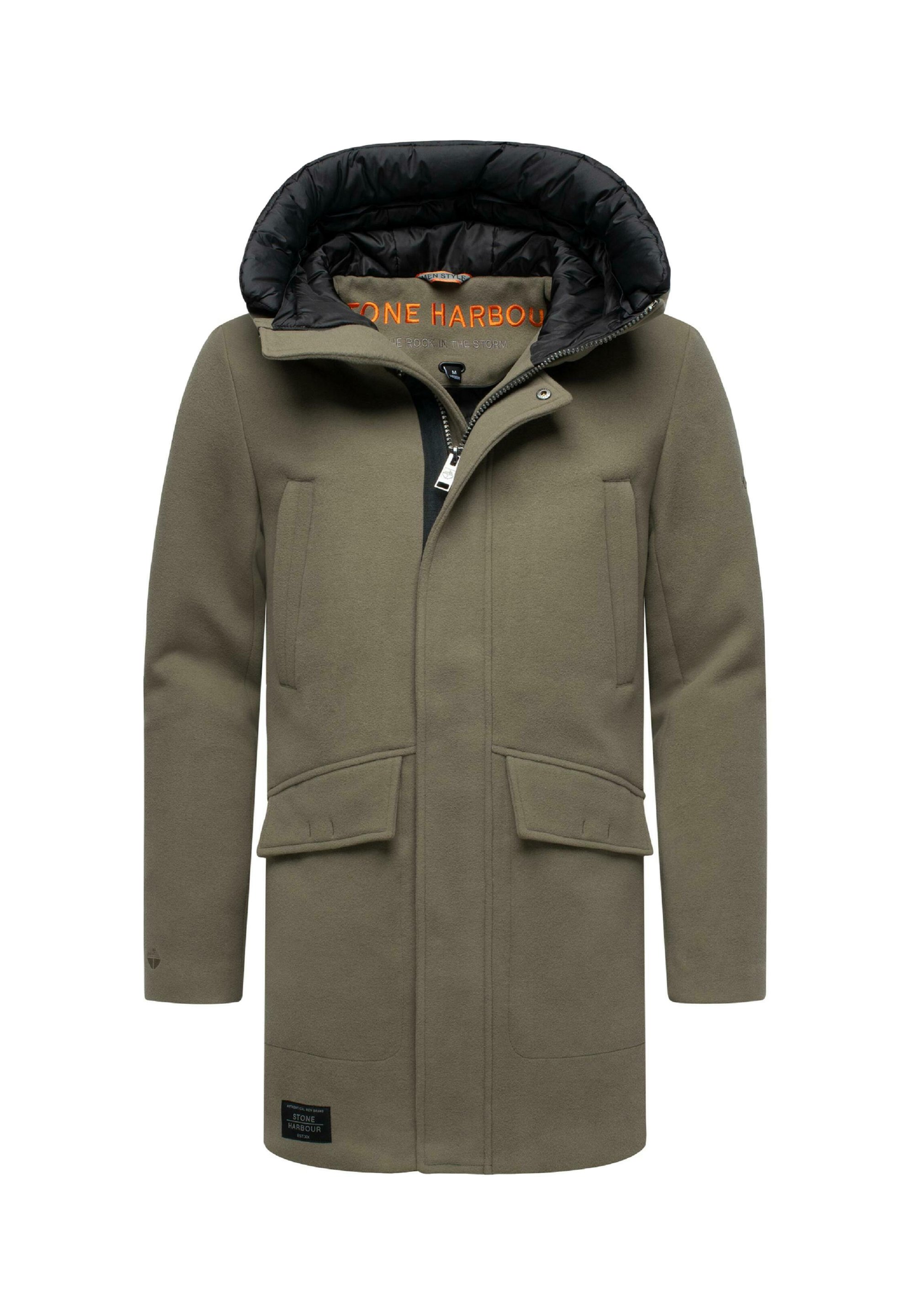 Stone Harbour GrÃ¼ne Winterjacke Mit Fell Herren Jacke Schwarzes