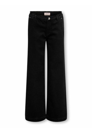 WIDE - Flared jeans - black denim