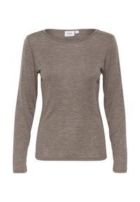 GARIMASZ WOOL - Ilgarankovis viršutinės dalies drabužis - iron melange