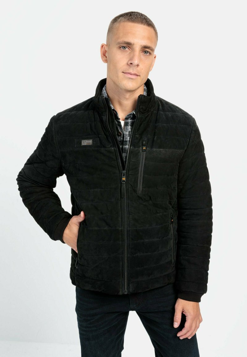 camel active MIT STEHKRAGEN - Læderjakker - asphalt