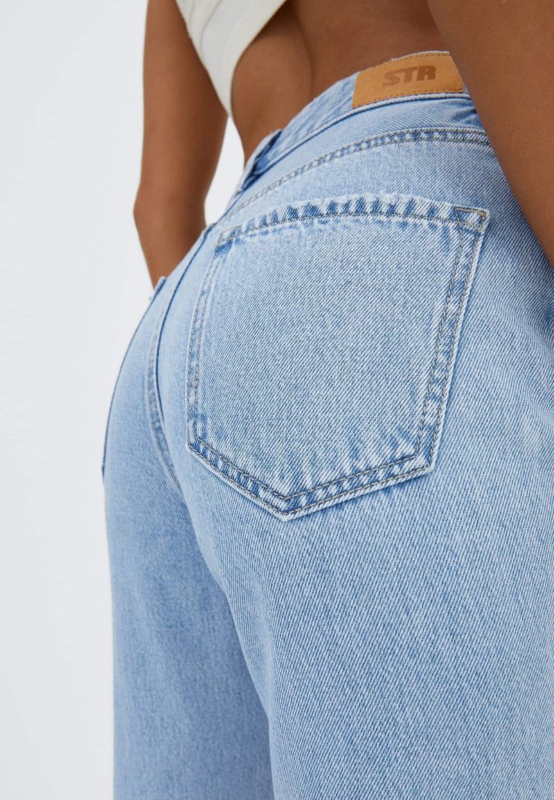 Damen Skinny | Stradivarius Jeans Straight Leg light blue/hellblau - GQ26566 Damen Skinny | Stradivarius Jeans Straight Leg light blue/hellblau - GQ26566