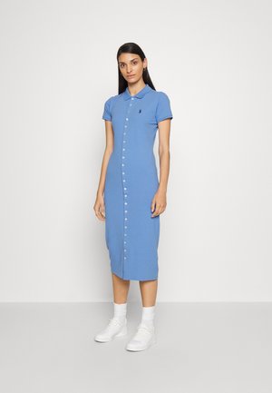 SHORT SLEEVE DAY DRESS - Day dress - lake blue