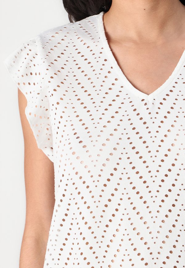 ONLSMILLA V NECK - Basic T-shirt - cloud dancer4