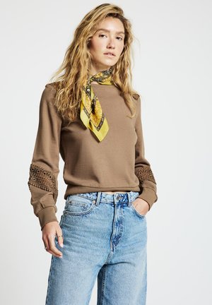 APPLICAZIONI - Felpa - fango scuro