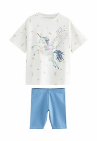 Non sélectionné, blue ecru floral unicorn
