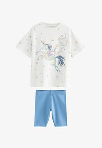Non sélectionné, blue ecru floral unicorn